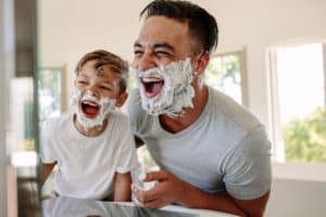 Tips for a happier home - father son